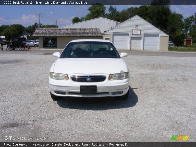 Bright White Diamond / Adriatic Blue 1999 Buick Regal LS