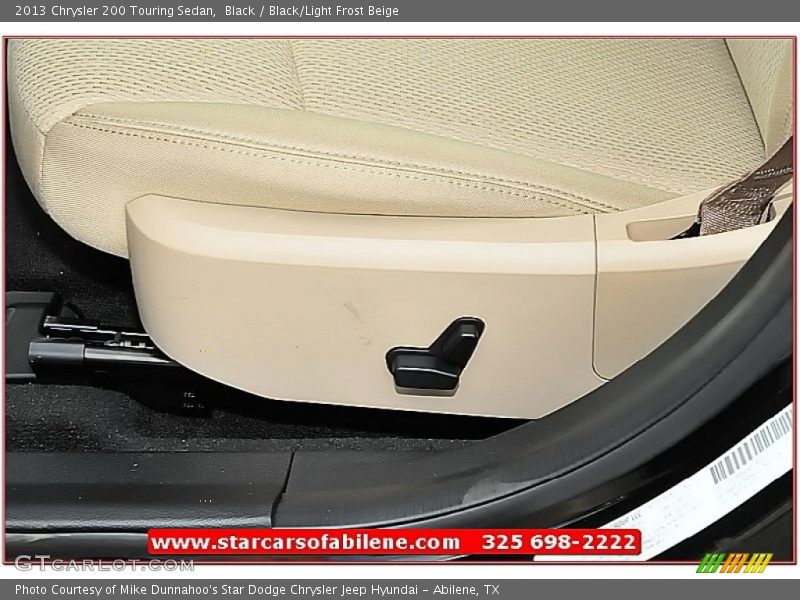 Black / Black/Light Frost Beige 2013 Chrysler 200 Touring Sedan