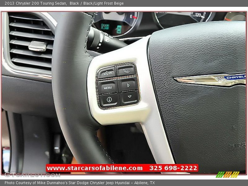 Black / Black/Light Frost Beige 2013 Chrysler 200 Touring Sedan
