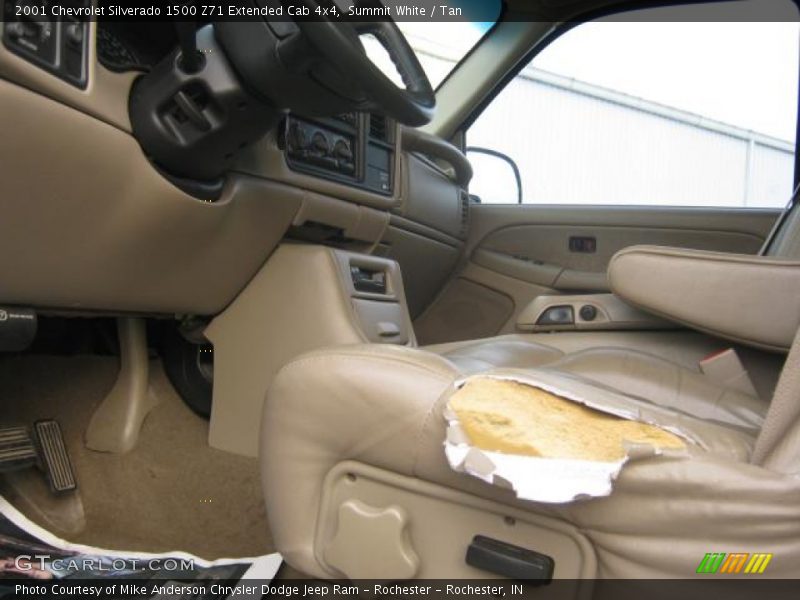 Summit White / Tan 2001 Chevrolet Silverado 1500 Z71 Extended Cab 4x4