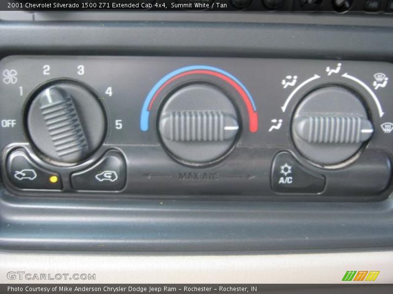 Summit White / Tan 2001 Chevrolet Silverado 1500 Z71 Extended Cab 4x4