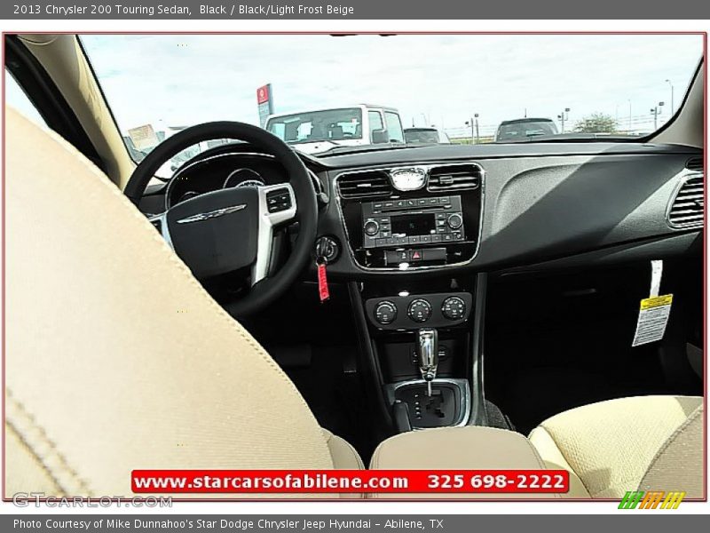 Black / Black/Light Frost Beige 2013 Chrysler 200 Touring Sedan