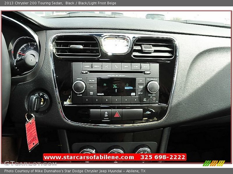 Black / Black/Light Frost Beige 2013 Chrysler 200 Touring Sedan
