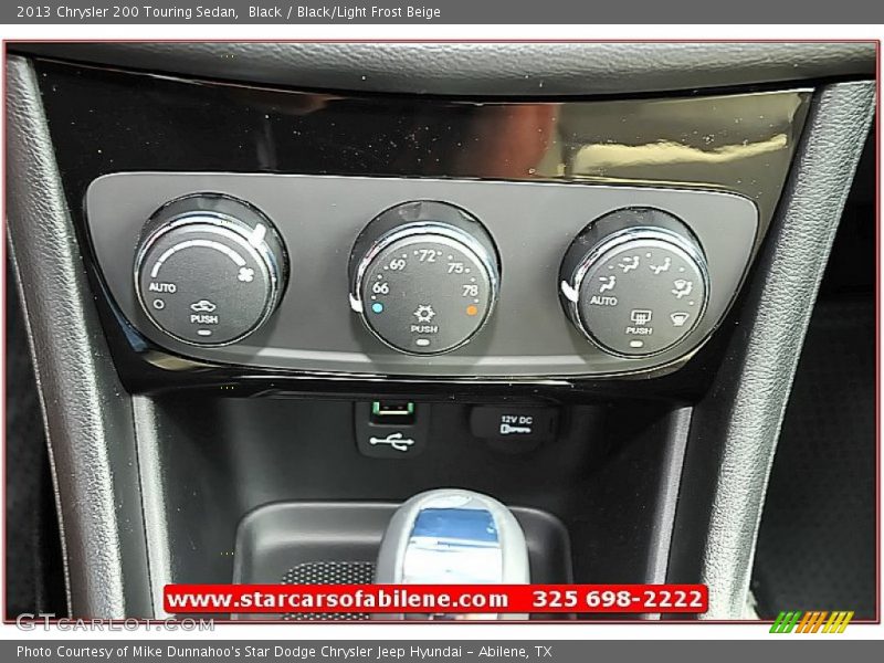 Black / Black/Light Frost Beige 2013 Chrysler 200 Touring Sedan