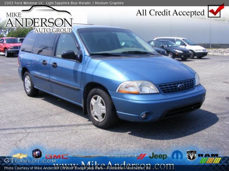 Light Sapphire Blue Metallic / Medium Graphite 2003 Ford Windstar LX