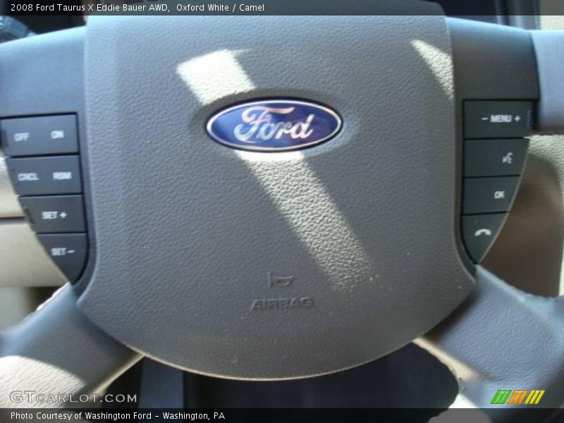 Oxford White / Camel 2008 Ford Taurus X Eddie Bauer AWD