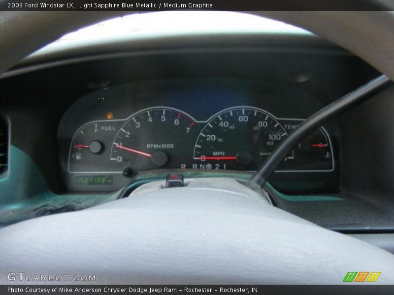 Light Sapphire Blue Metallic / Medium Graphite 2003 Ford Windstar LX