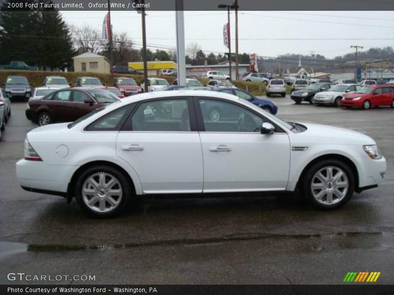 Oxford White / Camel 2008 Ford Taurus Limited
