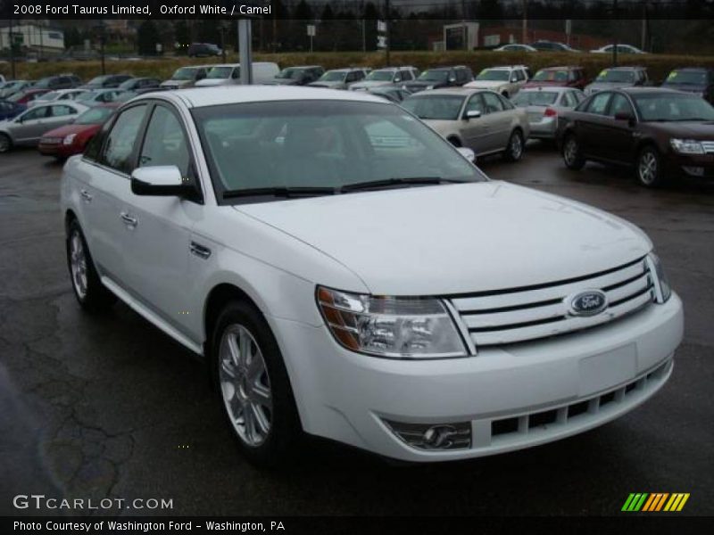 Oxford White / Camel 2008 Ford Taurus Limited
