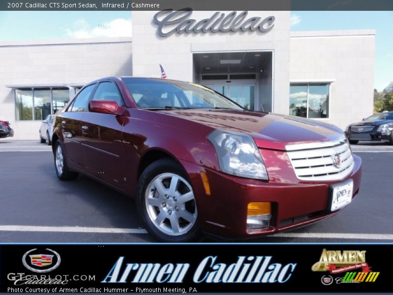Infrared / Cashmere 2007 Cadillac CTS Sport Sedan