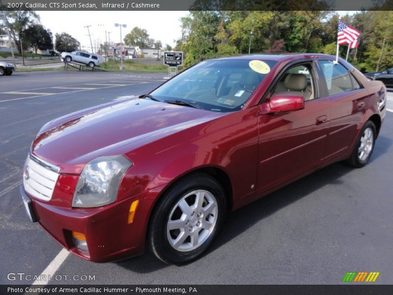 Infrared / Cashmere 2007 Cadillac CTS Sport Sedan
