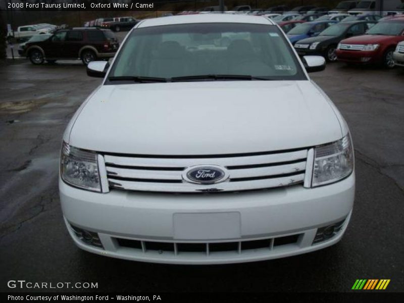 Oxford White / Camel 2008 Ford Taurus Limited