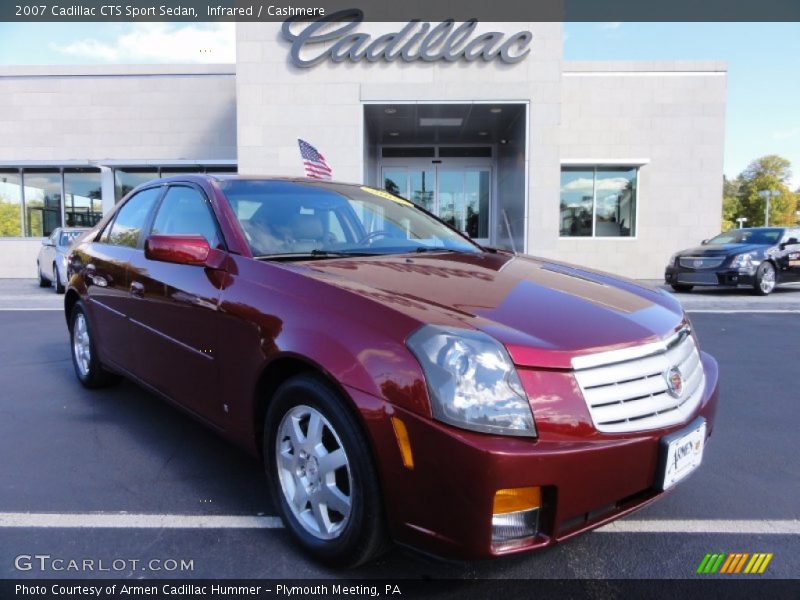 Infrared / Cashmere 2007 Cadillac CTS Sport Sedan