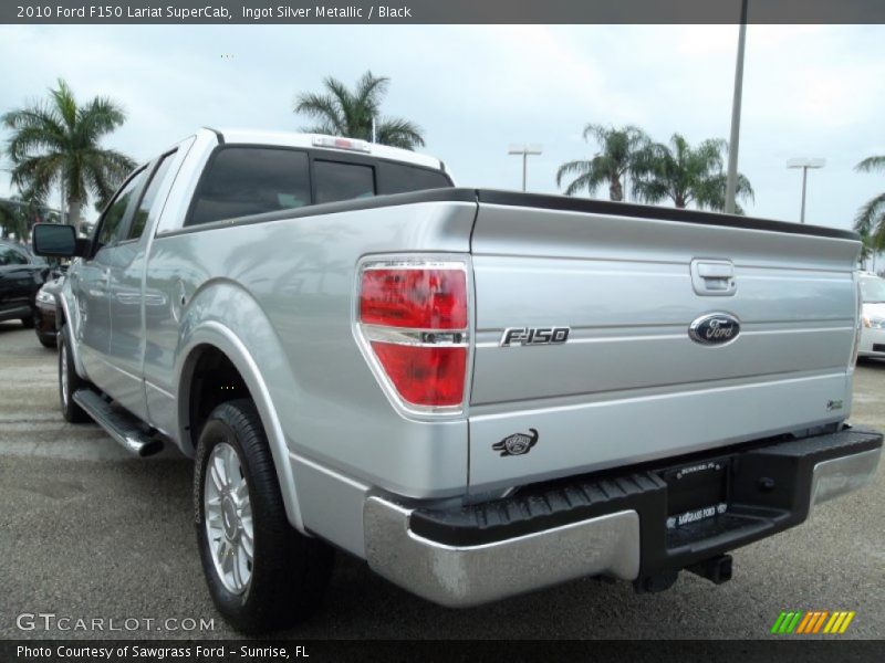 Ingot Silver Metallic / Black 2010 Ford F150 Lariat SuperCab