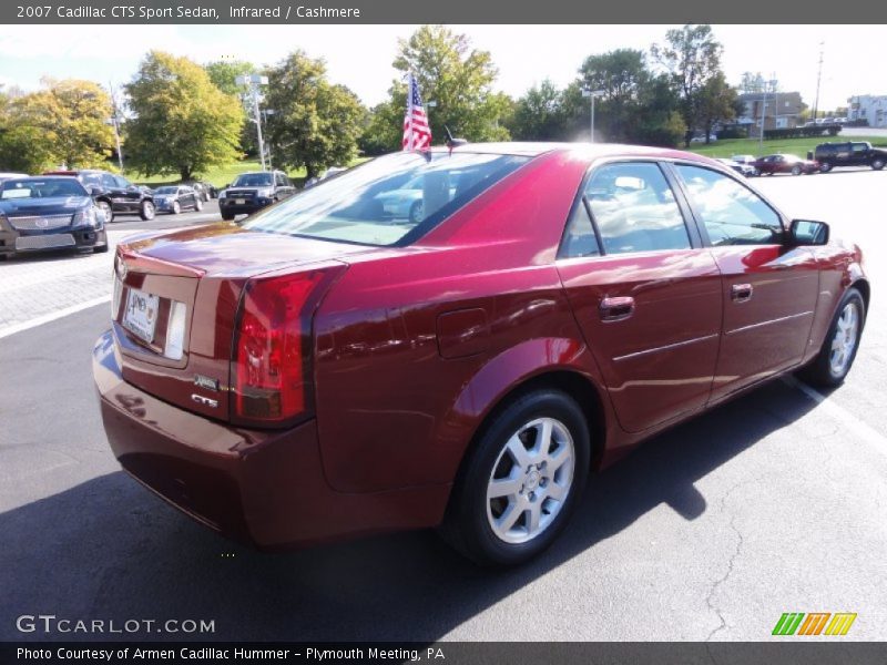 Infrared / Cashmere 2007 Cadillac CTS Sport Sedan