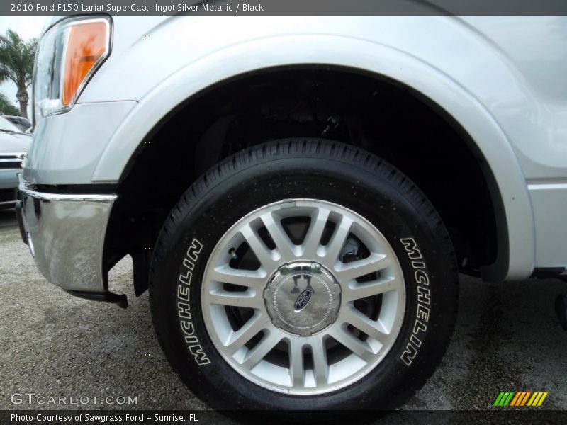 Ingot Silver Metallic / Black 2010 Ford F150 Lariat SuperCab