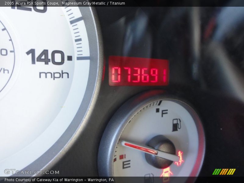 Magnesium Gray Metallic / Titanium 2005 Acura RSX Sports Coupe