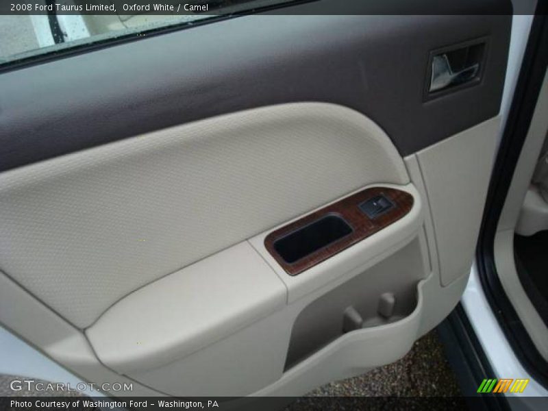 Oxford White / Camel 2008 Ford Taurus Limited