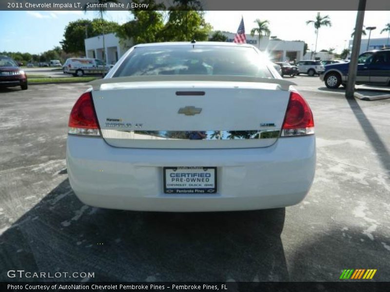Summit White / Ebony 2011 Chevrolet Impala LT