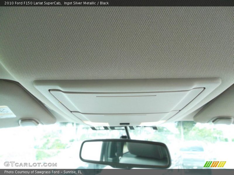 Ingot Silver Metallic / Black 2010 Ford F150 Lariat SuperCab
