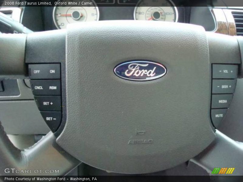 Oxford White / Camel 2008 Ford Taurus Limited