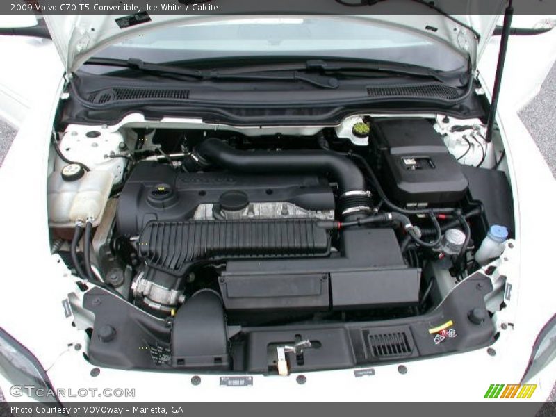 Ice White / Calcite 2009 Volvo C70 T5 Convertible