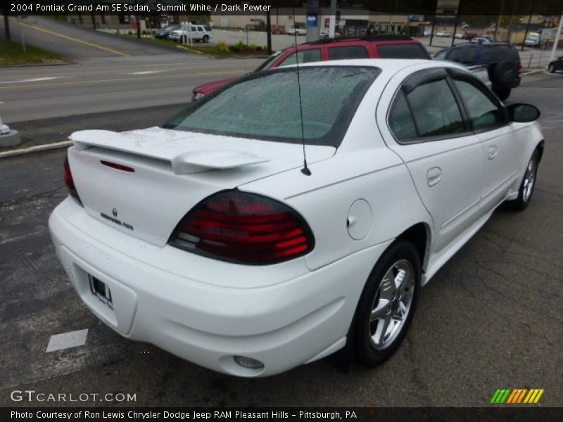 Summit White / Dark Pewter 2004 Pontiac Grand Am SE Sedan