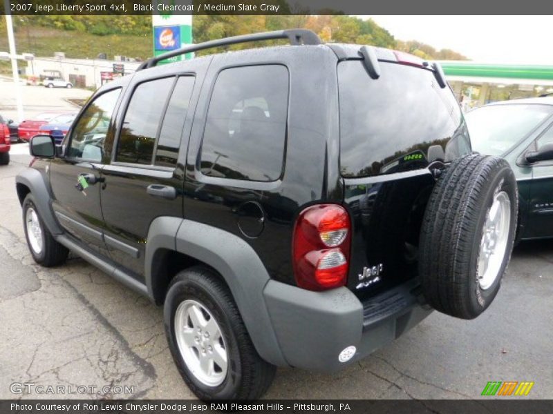 Black Clearcoat / Medium Slate Gray 2007 Jeep Liberty Sport 4x4