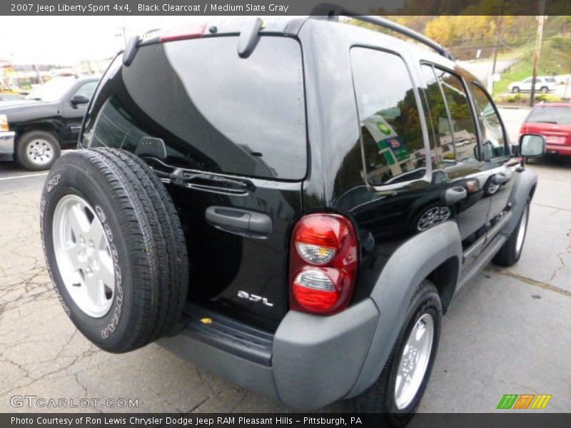 Black Clearcoat / Medium Slate Gray 2007 Jeep Liberty Sport 4x4