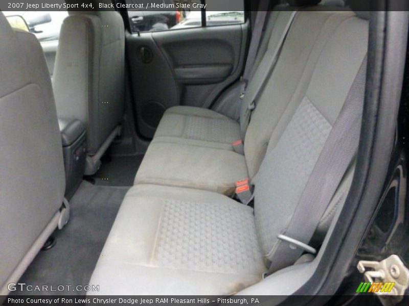 Black Clearcoat / Medium Slate Gray 2007 Jeep Liberty Sport 4x4