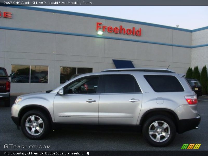 Liquid Silver Metallic / Ebony 2007 GMC Acadia SLT AWD