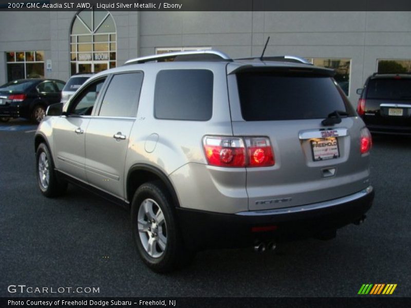 Liquid Silver Metallic / Ebony 2007 GMC Acadia SLT AWD