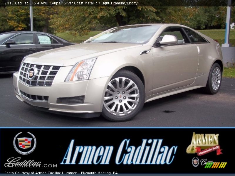 Silver Coast Metallic / Light Titanium/Ebony 2013 Cadillac CTS 4 AWD Coupe