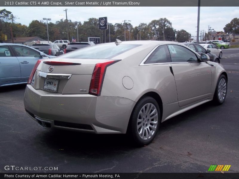 Silver Coast Metallic / Light Titanium/Ebony 2013 Cadillac CTS 4 AWD Coupe