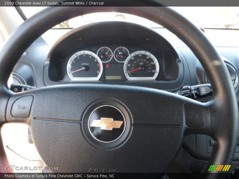 Summit White / Charcoal 2009 Chevrolet Aveo LT Sedan