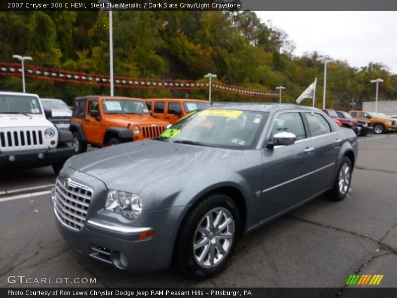 Steel Blue Metallic / Dark Slate Gray/Light Graystone 2007 Chrysler 300 C HEMI