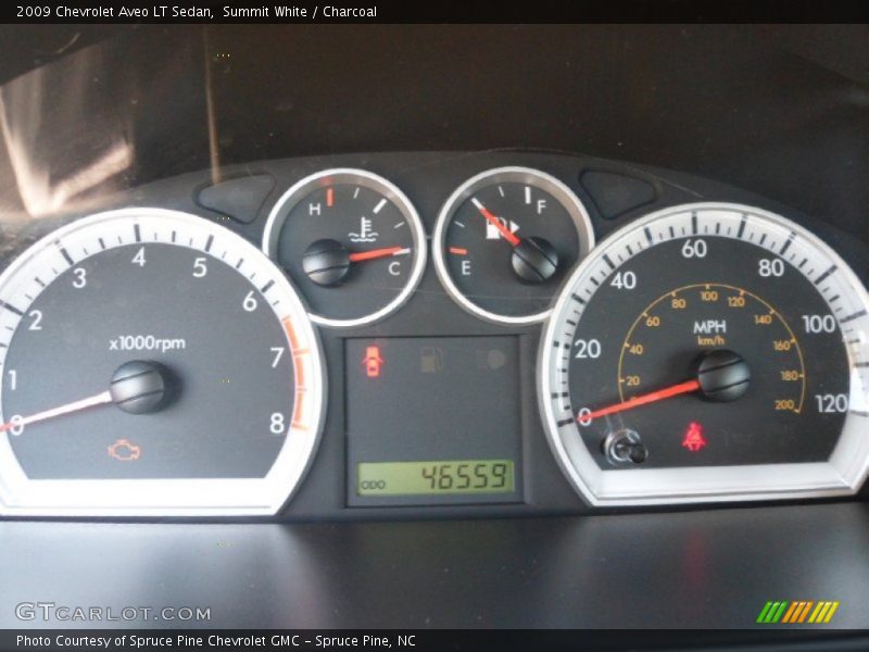 Summit White / Charcoal 2009 Chevrolet Aveo LT Sedan