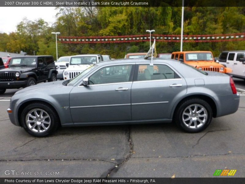Steel Blue Metallic / Dark Slate Gray/Light Graystone 2007 Chrysler 300 C HEMI
