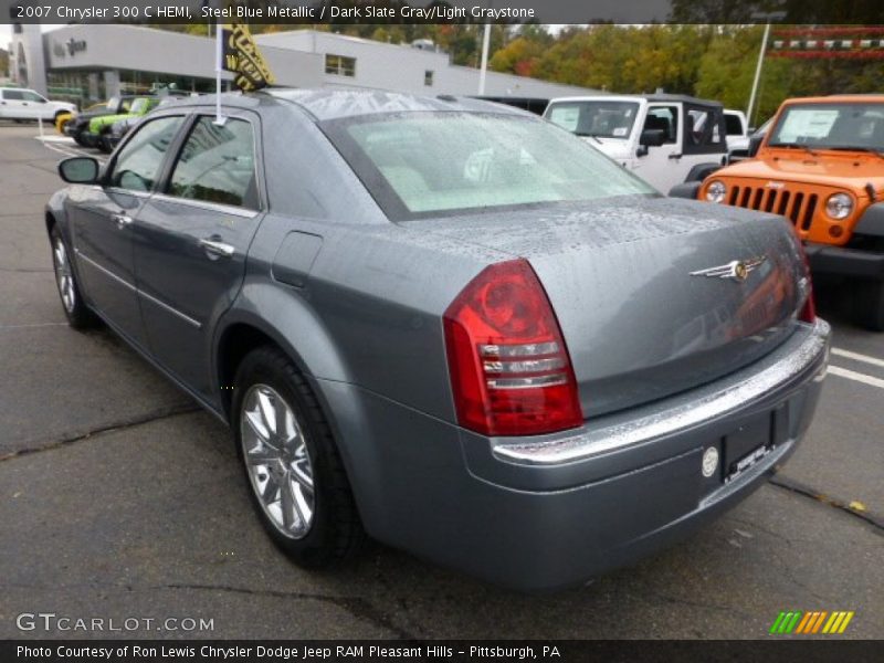 Steel Blue Metallic / Dark Slate Gray/Light Graystone 2007 Chrysler 300 C HEMI