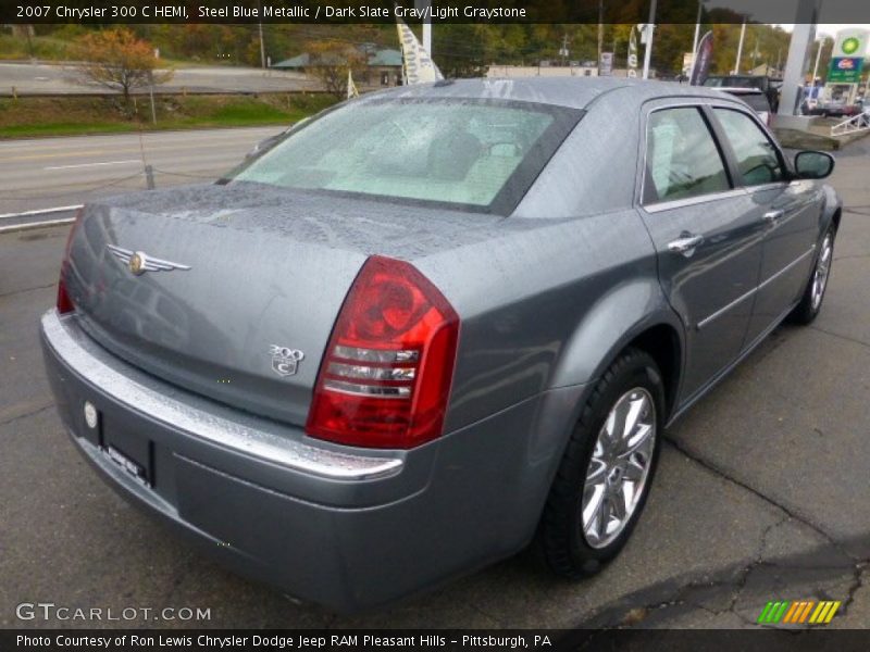 Steel Blue Metallic / Dark Slate Gray/Light Graystone 2007 Chrysler 300 C HEMI