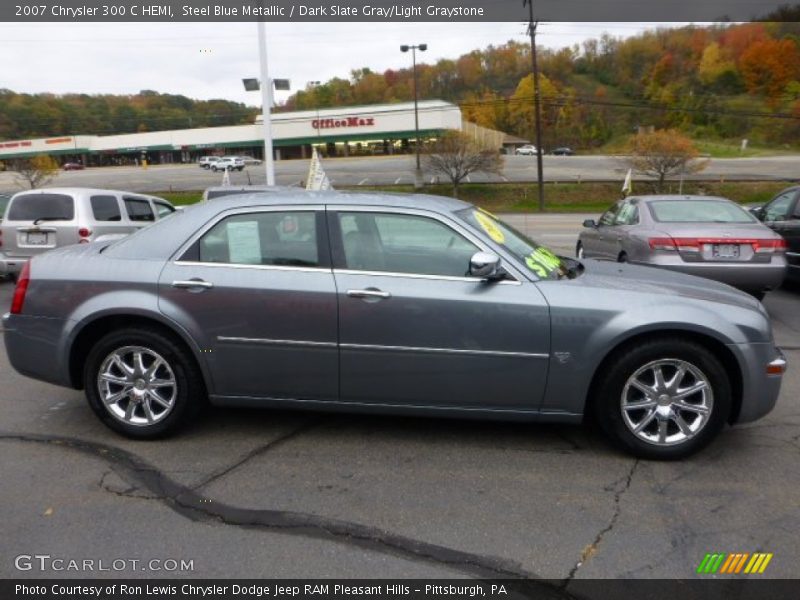 Steel Blue Metallic / Dark Slate Gray/Light Graystone 2007 Chrysler 300 C HEMI