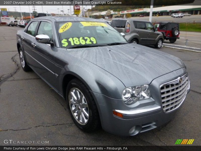 Steel Blue Metallic / Dark Slate Gray/Light Graystone 2007 Chrysler 300 C HEMI