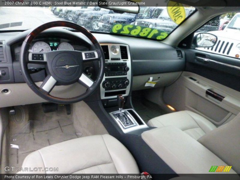 Steel Blue Metallic / Dark Slate Gray/Light Graystone 2007 Chrysler 300 C HEMI