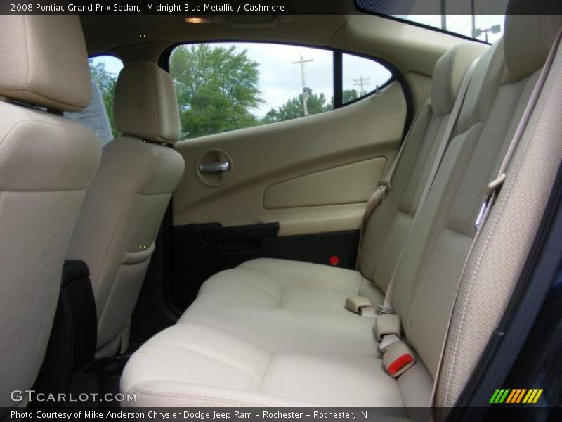 Midnight Blue Metallic / Cashmere 2008 Pontiac Grand Prix Sedan
