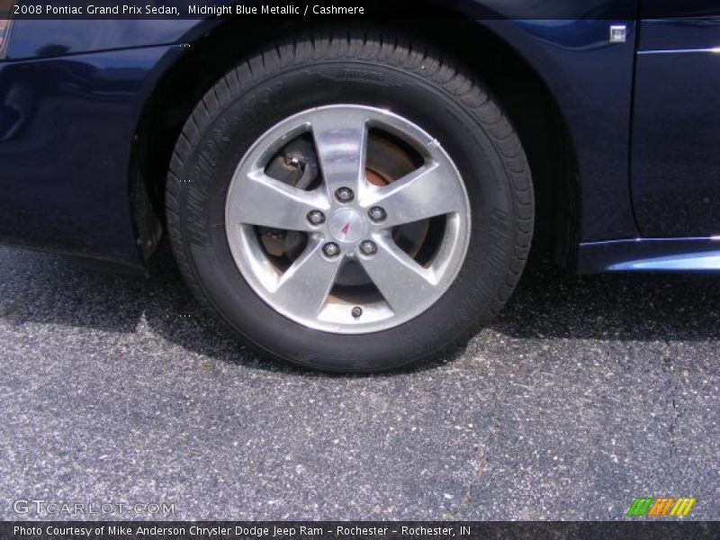 Midnight Blue Metallic / Cashmere 2008 Pontiac Grand Prix Sedan