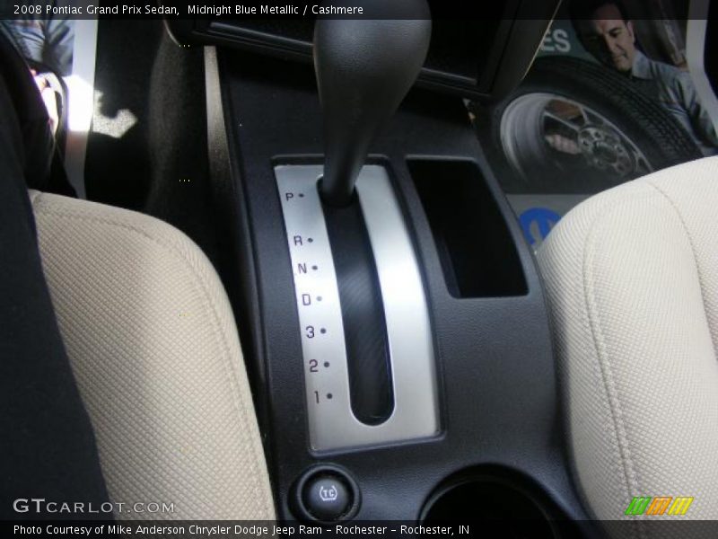 Midnight Blue Metallic / Cashmere 2008 Pontiac Grand Prix Sedan