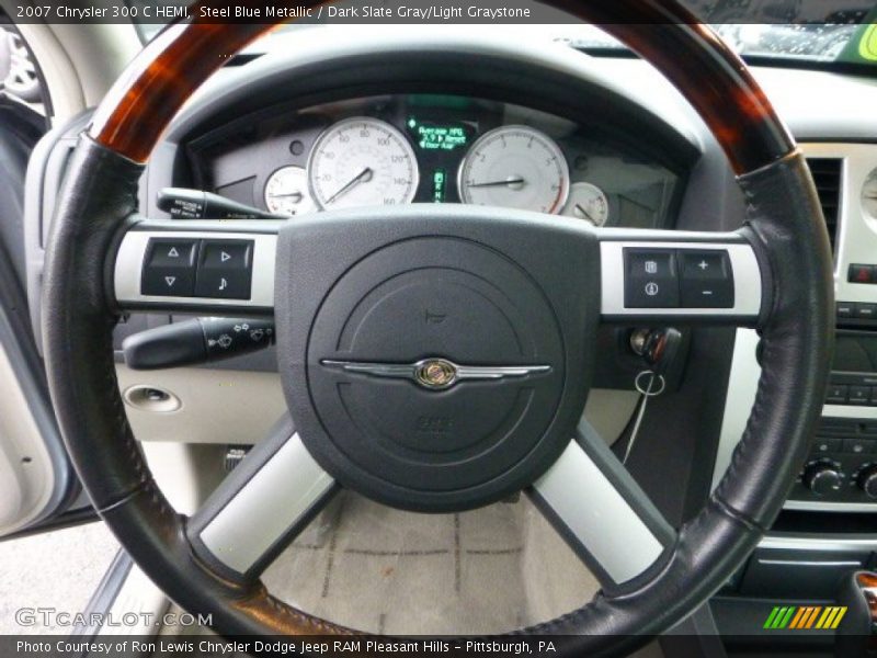 Steel Blue Metallic / Dark Slate Gray/Light Graystone 2007 Chrysler 300 C HEMI