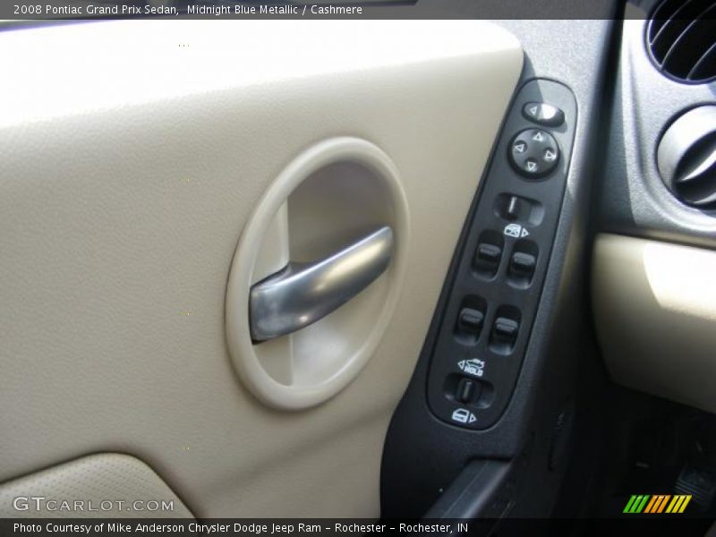 Midnight Blue Metallic / Cashmere 2008 Pontiac Grand Prix Sedan