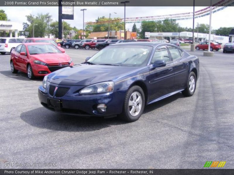 Midnight Blue Metallic / Cashmere 2008 Pontiac Grand Prix Sedan