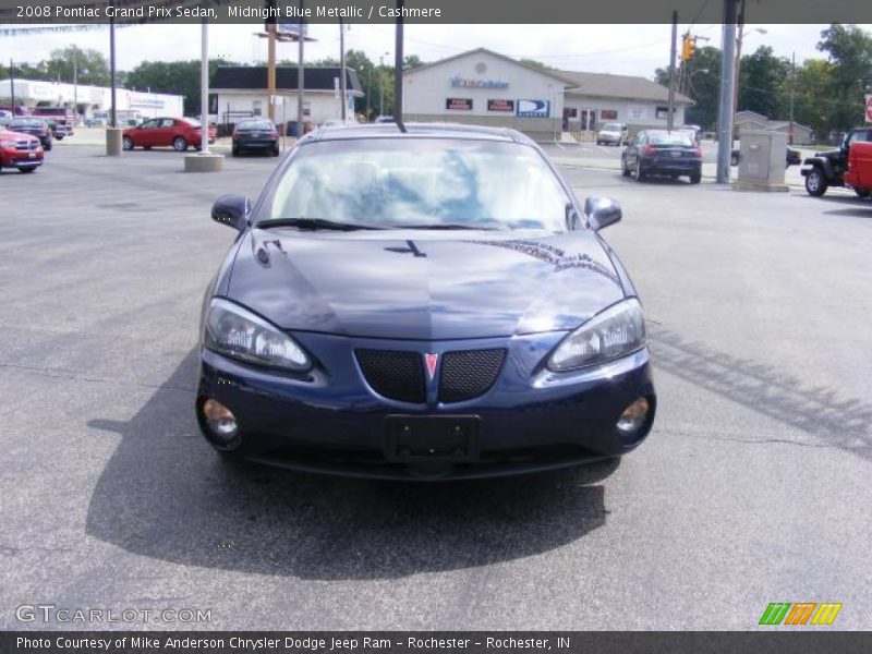 Midnight Blue Metallic / Cashmere 2008 Pontiac Grand Prix Sedan